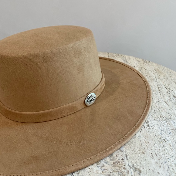 Melissa Cordobés  Vegan Suede  wide Brim Hat - Picture 8 of 10